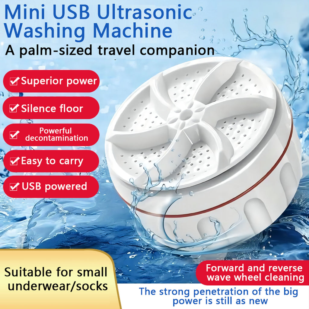 1pc Portable Mini Turbo Washing Machine Which Can Clean Underwear Briefs Socks Tableware And So On Is Suitable For Traveling At Home And On Business Trips